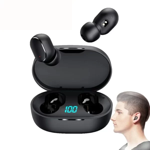 Wireless Earphone TWS Portable Bluetooth Rechargeable Black High Power Smartphones Mobile Phones-Fast Delivery For All Brazil - Image 2