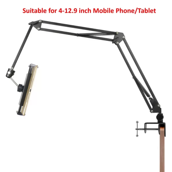 360 Adjustable Bed Tablet Stand for 4inch to 12.9inch Mobile Phones Tablets Lazy Arm Bed Desk Tablet Mount Support for iPad Mini - Image 7