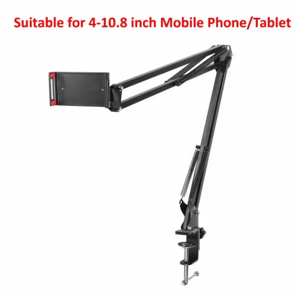 360 Adjustable Bed Tablet Stand for 4inch to 12.9inch Mobile Phones Tablets Lazy Arm Bed Desk Tablet Mount Support for iPad Mini - Image 8