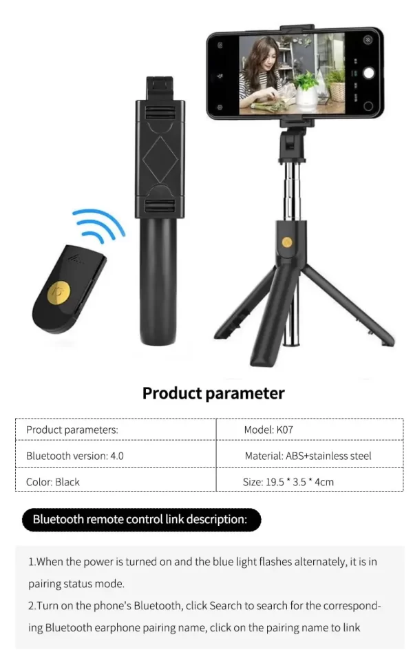 Selfie StickDegree Photo Holder Lengthened Tripod Live Broadcast Support All Mobile Phones Bluetooth Remote Control TikTok Shoo - Image 17