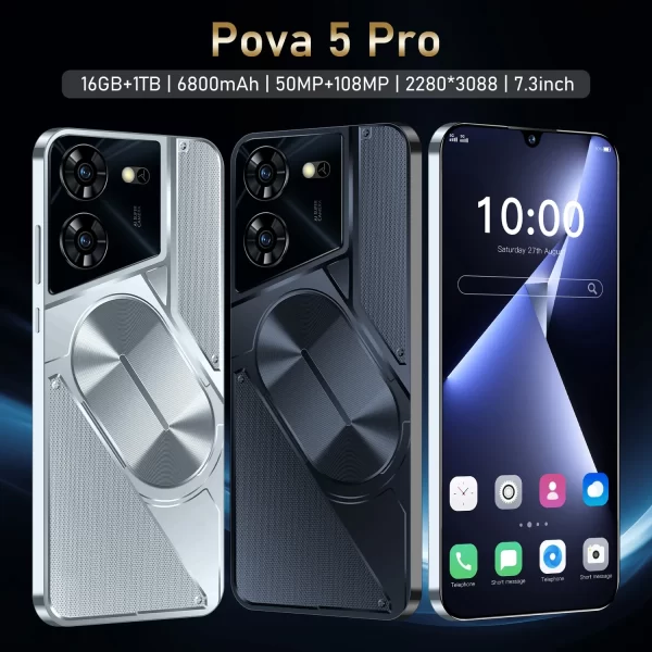 Original Pova 5 Pro Smartphone Global Version Dimensity 9300 16G+1TB 6800mAh 50+108MP 4G/5G Cellphone Android Mobile Phone NFC - Image 9