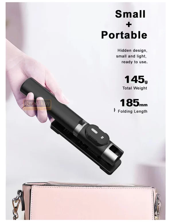 Portable Wireless Bluetooth Selfie Stick Tripod with 2 Fill Light Foldable Mini Phone Stand Holder Tripod for Mobile Smartphone - Image 19