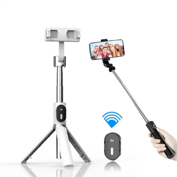 Portable Wireless Bluetooth Selfie Stick Tripod with 2 Fill Light Foldable Mini Phone Stand Holder Tripod for Mobile Smartphone - Image 4