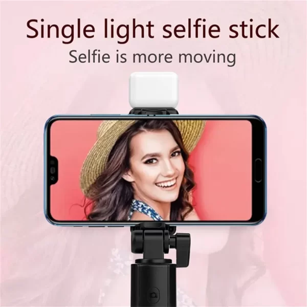 Bluetooth Selfie Stick Mobile Phone Holder Retractable Portable Multifunctional Mini Tripod with Wireless Remote Shutter 740mm - Image 2