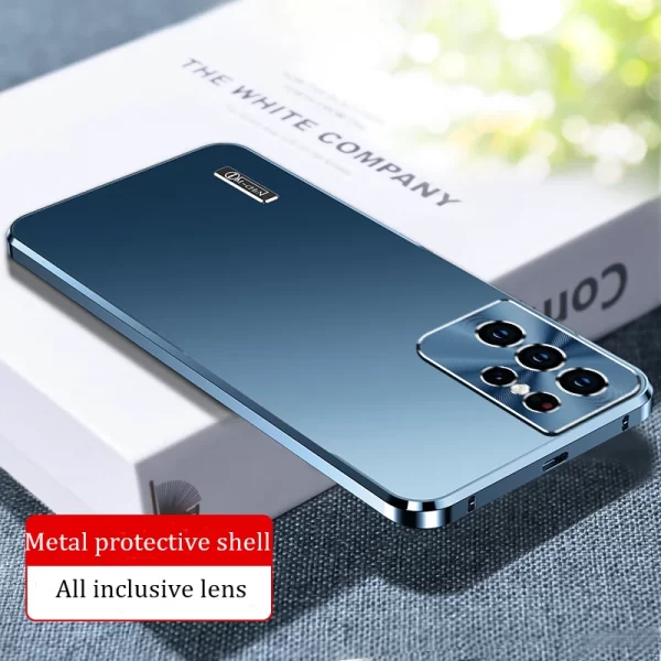 2024 New Metal Shell For Samsung Galaxy S23 S22 S21 S24 ultra Case Built in Lens protection titanium alloy mobile phones cover - Image 7