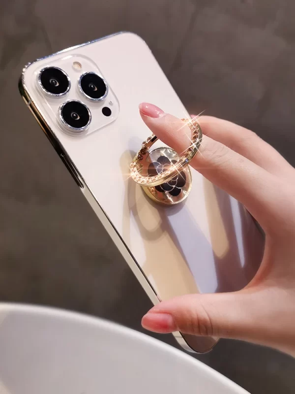 Luxury Bling Diamond Phone Holder 360 Degree Mobile Popular Magnet Phone Holder For iPhone 12 13 Foldable Portable Lazy Bracket - Image 10