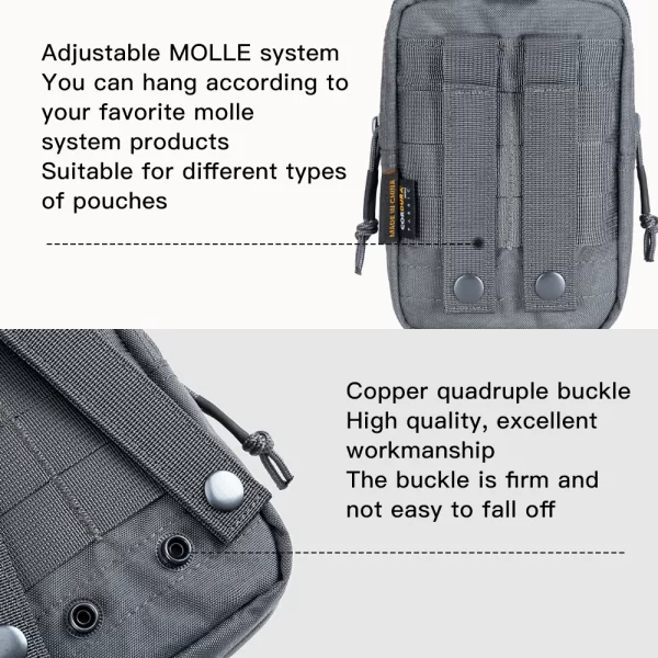 EXCELLENT ELITE SPANKER Outdoor Tactical Waist Phone Bag Military Molle Money EDC Waist Tool Bags For Mobile Phones - Image 13