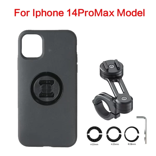 Motorcycle Mobile Phones Holder With Case for Iphone 12 Pro Max 11/XS Bicycle Moto Smartphon Phone Stand Quick Mount GPS Support - Image 25