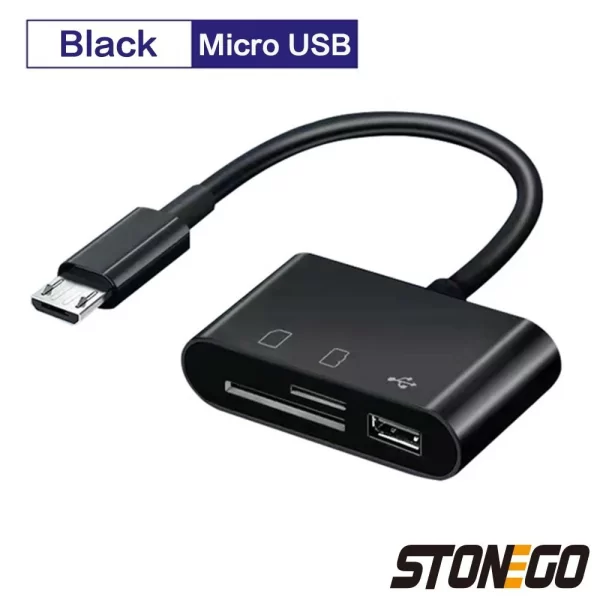 STONEGO 3-in-1 SD/TF Card Reader OTG Adapter 2.0/3.0 Port Compatible for MacBook Pro Laptop PC Camera Mobile Phones - Image 8