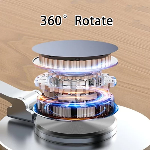 Metal 360° Rotating Desk Mobile Phone Holder Stand for iPhone Cellphone Smartphone Mobile Phones Ipad Telephone Reader - Image 2