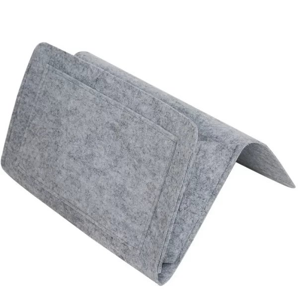 Storage Hang Bag Felt Dormitory Bed Sofa Bedroom Carpet Store Content For CD Magazines, Stationery Pad Mobile Phones Sundries - Image 7