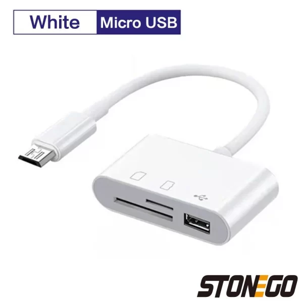 STONEGO 3-in-1 SD/TF Card Reader OTG Adapter 2.0/3.0 Port Compatible for MacBook Pro Laptop PC Camera Mobile Phones - Image 7