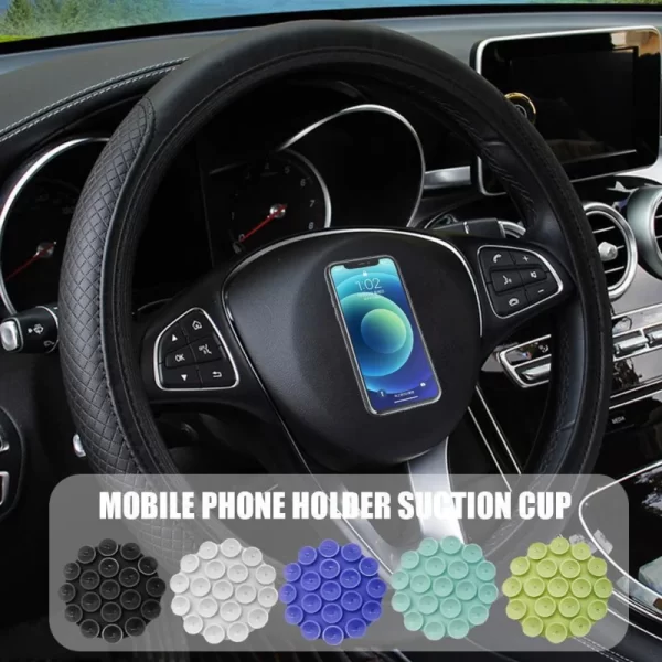 Portable Silicone Suction Cup Phone Mount Mini Suction Sticker Mount Car Navigation Bracket Universal Mobile Phones Stand - Image 2