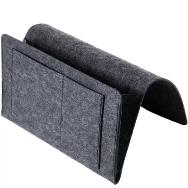 Storage Hang Bag Felt Dormitory Bed Sofa Bedroom Carpet Store Content For CD Magazines, Stationery Pad Mobile Phones Sundries - Image 9