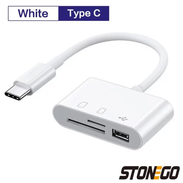 STONEGO 3-in-1 SD/TF Card Reader OTG Adapter 2.0/3.0 Port Compatible for MacBook Pro Laptop PC Camera Mobile Phones - Image 9