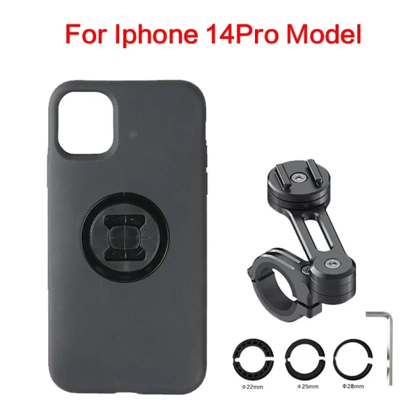 Motorcycle Mobile Phones Holder With Case for Iphone 12 Pro Max 11/XS Bicycle Moto Smartphon Phone Stand Quick Mount GPS Support - Image 21