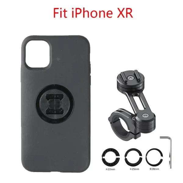 Motorcycle Mobile Phones Holder With Case for Iphone 12 Pro Max 11/XS Bicycle Moto Smartphon Phone Stand Quick Mount GPS Support - Image 12