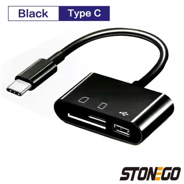 STONEGO 3-in-1 SD/TF Card Reader OTG Adapter 2.0/3.0 Port Compatible for MacBook Pro Laptop PC Camera Mobile Phones - Image 10