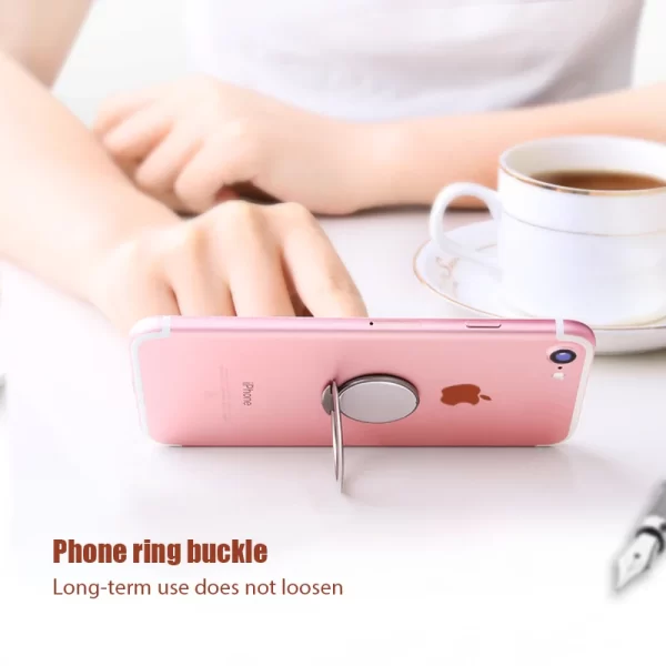 Luxury Metal Mobile Phone Ring Stand Stick Magnetic Car Bracket Socket 360 Holder Cell Phone Telephone Support for mobile phones - Image 4