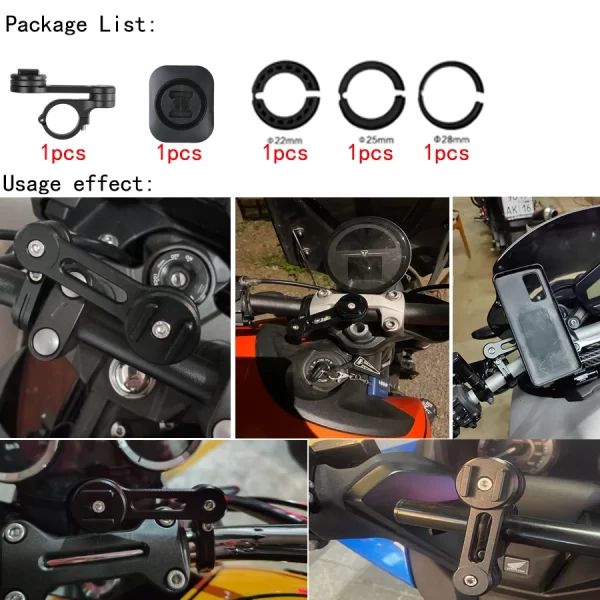 Cell Phone Holder Motorcycle Mobile Phones Stand Quick Mount GPS Moto Telephone Bracket Smartphone Stand Cellphone Motor Support - Image 12