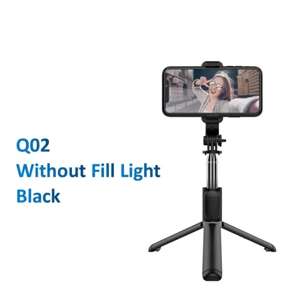 Q02S Bluetooth Wireless Selfie Stick 145cm Mini Tripod Extendable Monopod with fill light Remote shutter For Ios Android phone - Image 10