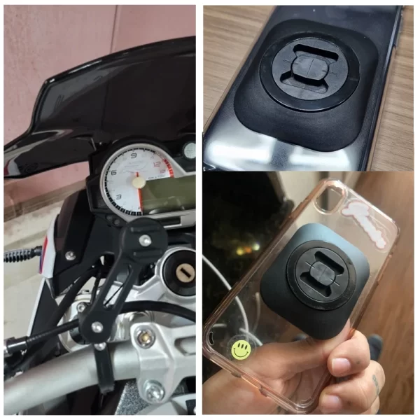 Cell Phone Holder Motorcycle Mobile Phones Stand Quick Mount GPS Moto Telephone Bracket Smartphone Stand Cellphone Motor Support - Image 5