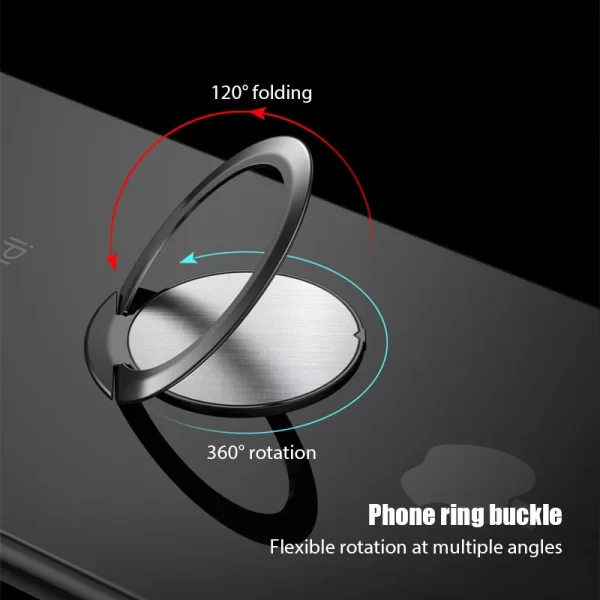 Luxury Metal Mobile Phone Ring Stand Stick Magnetic Car Bracket Socket 360 Holder Cell Phone Telephone Support for mobile phones - Image 5