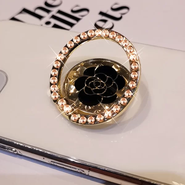 Luxury Bling Diamond Phone Holder 360 Degree Mobile Popular Magnet Phone Holder For iPhone 12 13 Foldable Portable Lazy Bracket - Image 2