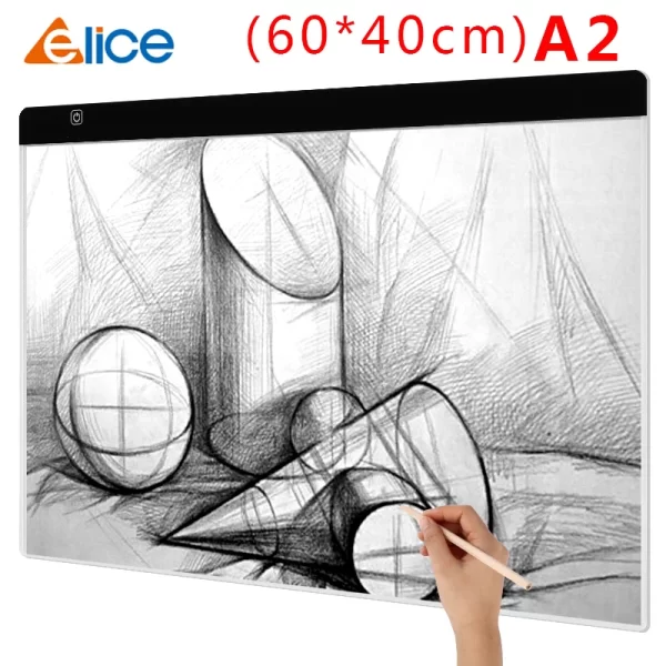 New (60*40cm)A2 Drawing board LED Digital Graphics Light Pad Box Painting Tracing Panel diamond painting pad Type C Power - Image 7