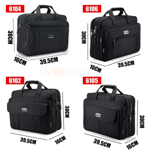 Men's Laptop Bags Large Capacity Single Shoulder Bag Fashion Business Men Briefcase Brand 15" For HP DELL Lenovo Apple Acer Asus - Image 2