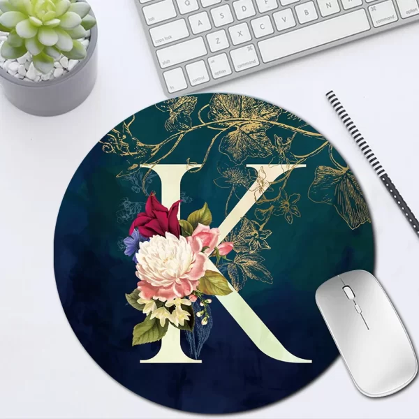 Round Mouse Pad Laptop Computer Desk Mat for Microsoft Apple HUAWEI Samsung Lenovo HP Modern Keyboard Mice Pad Writing Mat