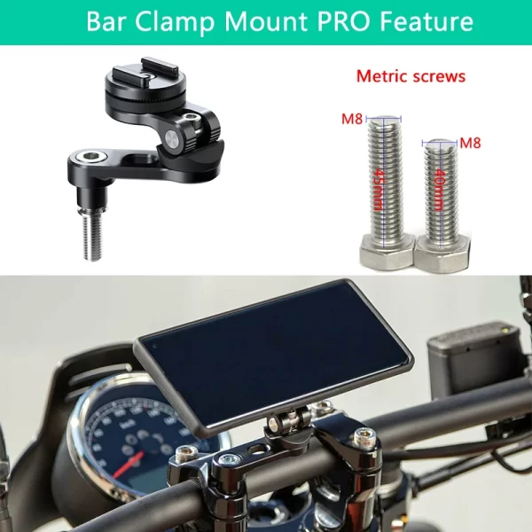 Phone Holder Stem Triple Tree Fork Mount Clamp Mobile Phone Stand Motorcycle Mirror Navigation Phone Support Handlebar Bracket - Image 24