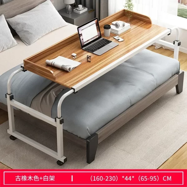 Height Adjustable Rolling Table Computer Desk Home Office Writing Desk Notebook Table Top Desk Sofa Bed Across The Bed - Image 6