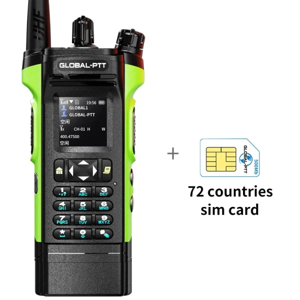 Global-ptt 6500 walkie talkie 4G POC+UHF Two-way radio profesional commutator large long range phones telecommunications police - Image 9