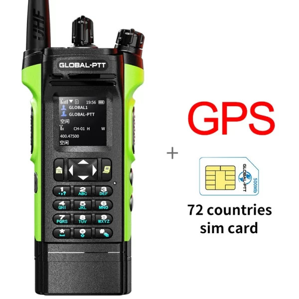 Global-ptt 6500 walkie talkie 4G POC+UHF Two-way radio profesional commutator large long range phones telecommunications police - Image 11