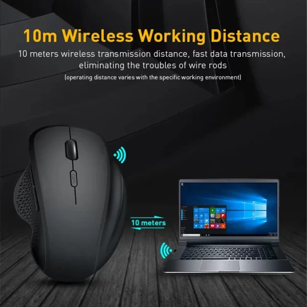 Wireless Mouse Rechargeable Bluetooth Mouse 1600DPI Silent Mice 2.4G USB Gaming Receiver for Mackbook PC Laptop Accessories - Image 5