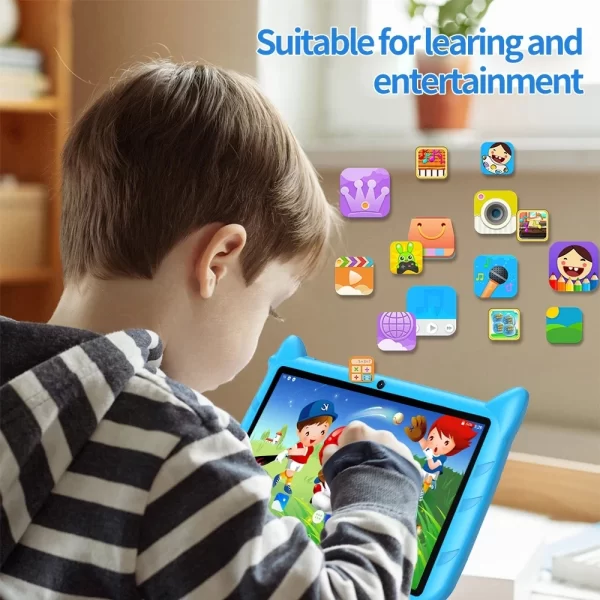 Kids 7-inch Tablet Quat Core 4 GB+64 GB Tv Buetooth Wi-Fi Kids Children's gaming tablet PC - Image 6