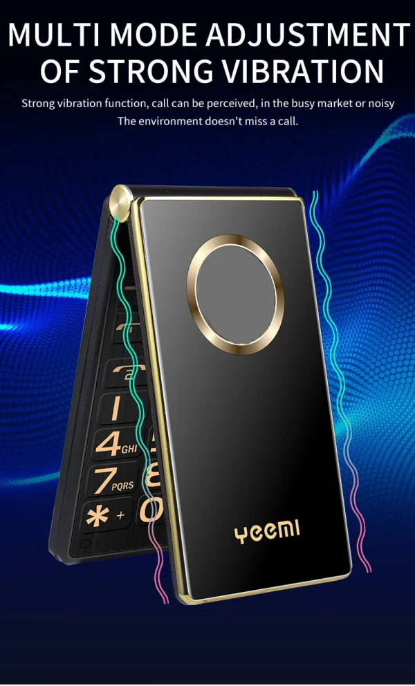 YEEMI M3 Flip Mobile Phone Real 1800mAh Battery LTE 4G WCDMA 3G 2.8'' Display Dual SIM Cards Large Key Cellphone For Elderly - Image 12