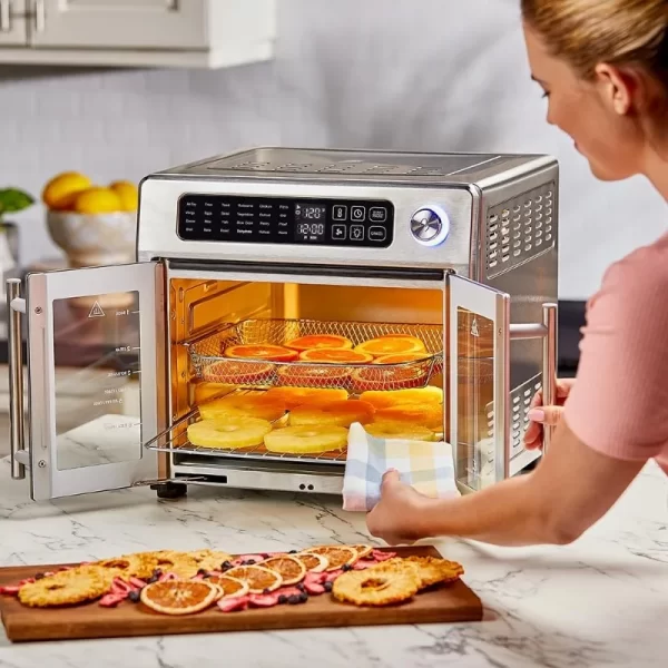 Emeril Lagasse 26 QT Extra Large Air Fryer, Convection Toaster Oven with French Doors, Stainless Steel - Image 4