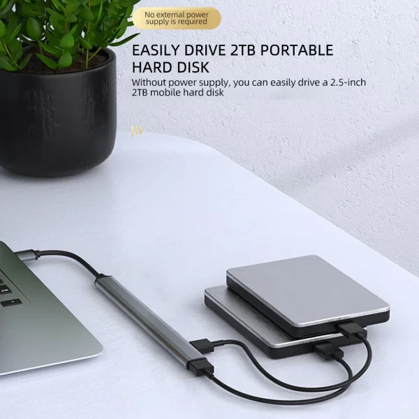 7 in 1 USB Hub 3.0 USB 2.0 Multi USB Hub Splitter Power Adapter 7 Port Multiple Expander 2.0 OTG USB for PC Laptop Accessories - Image 3