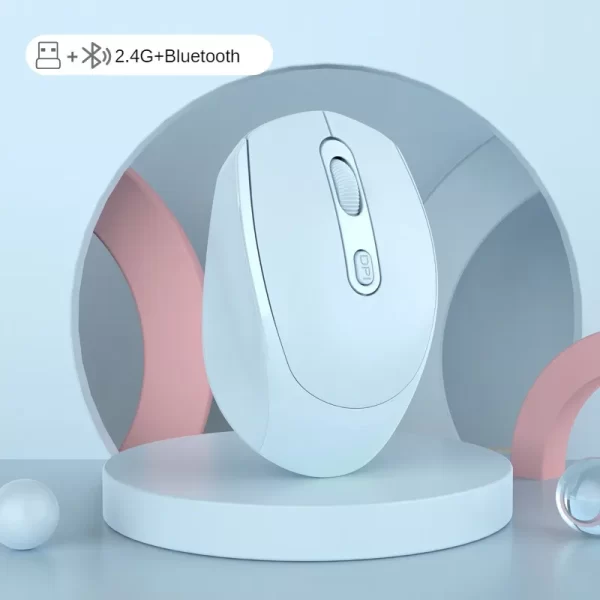 Rechargeable Bluetooth 5.2 Mouse USB Dual Mode 2.4G Wireless Mouse 1200 DPI For MacBook Tablet Laptop PC Gaming Accessories - Image 7