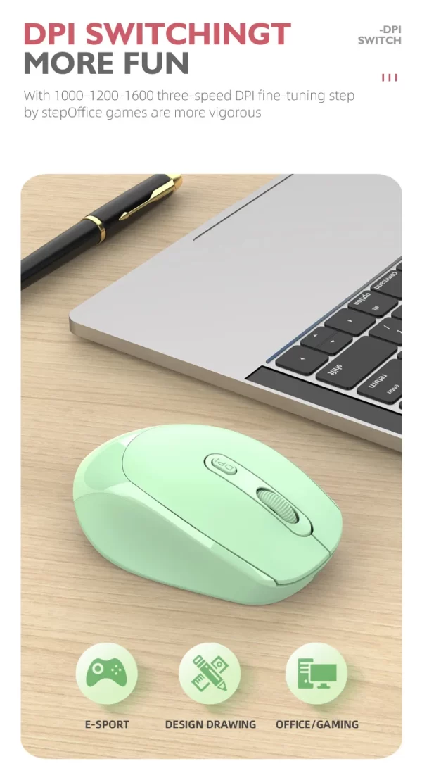 Rechargeable Bluetooth 5.2 Mouse USB Dual Mode 2.4G Wireless Mouse 1200 DPI For MacBook Tablet Laptop PC Gaming Accessories - Image 16