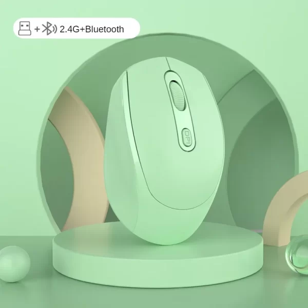 Rechargeable Bluetooth 5.2 Mouse USB Dual Mode 2.4G Wireless Mouse 1200 DPI For MacBook Tablet Laptop PC Gaming Accessories - Image 9