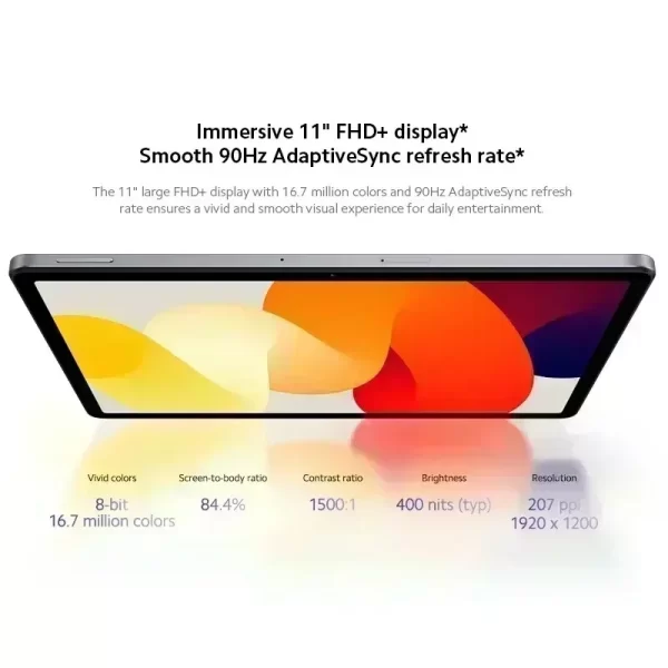 Global Version Xiaomi Redmi Pad SE 8GB 256GB Snapdragon 680 Octa Core 11" 90Hz FHD+ Display 8000mAh Battery Mi Tablet - Image 3