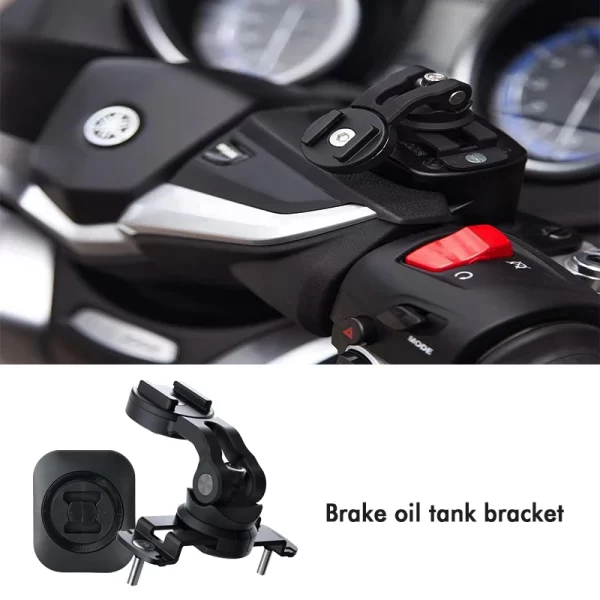 Motorcycle Pump Cover Installation Mobile Phone Bracket Brake Oil Tank Base Support Navigation Damping Belt Adapter Adhesive - Image 8