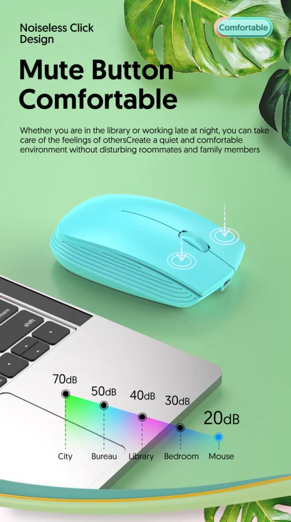 Rechargeable Wireless Bluetooth 5.2 Mouse USB Computer Wireless Gaming Dual mode 2.4GHz Mouse for Laptop Accessories - Image 23