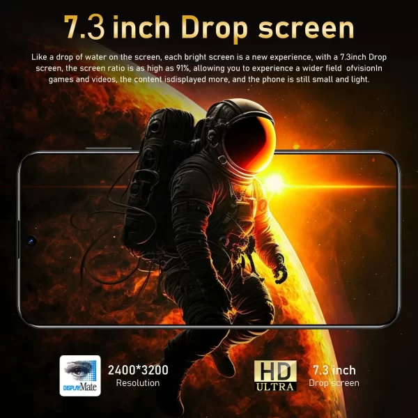 Original X6 Pro Smartphone 7.3inch Global Version 16G+1TB Snapdragon 8 gen3 Android14 50+108MP 4G/5G Cellphone Mobile Phone NFC - Image 2