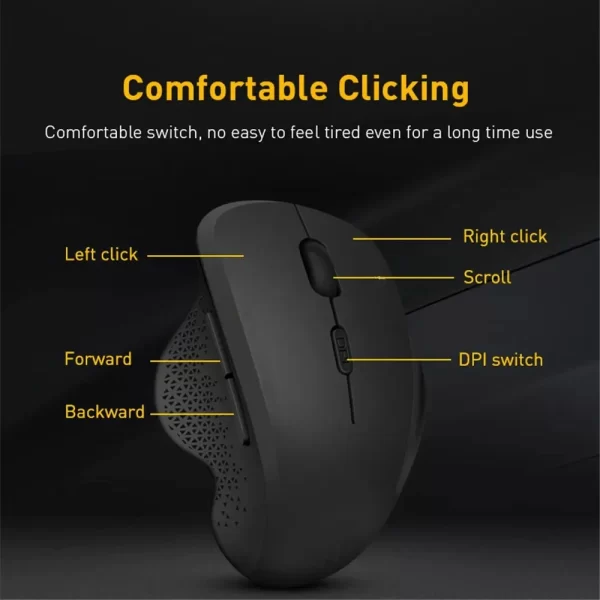 Wireless Mouse Rechargeable Bluetooth Mouse 1600DPI Silent Mice 2.4G USB Gaming Receiver for Mackbook PC Laptop Accessories - Image 3