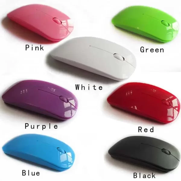 Portable Creative Mini Ultra Slim Cute Wireless Bluetooth Mouse 2.4G Receiver Laptop Gaming Mice PC 1000dpi Computer Accessories - Image 4