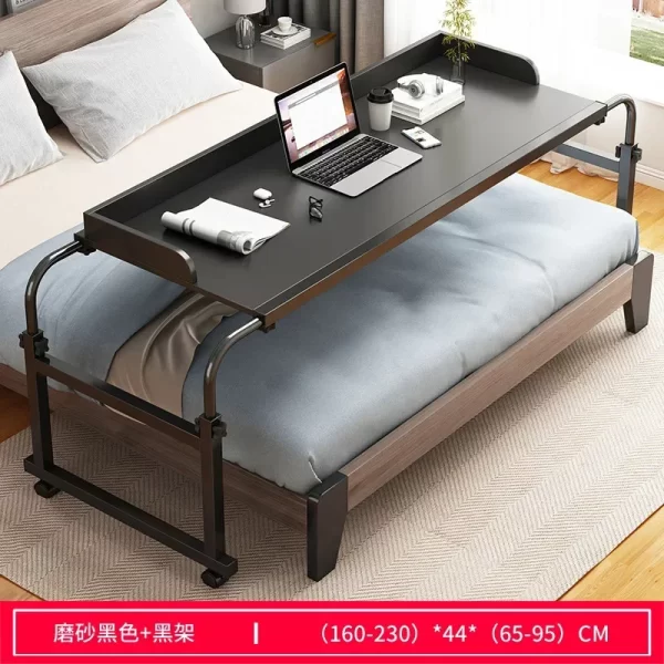 Height Adjustable Rolling Table Computer Desk Home Office Writing Desk Notebook Table Top Desk Sofa Bed Across The Bed - Image 7